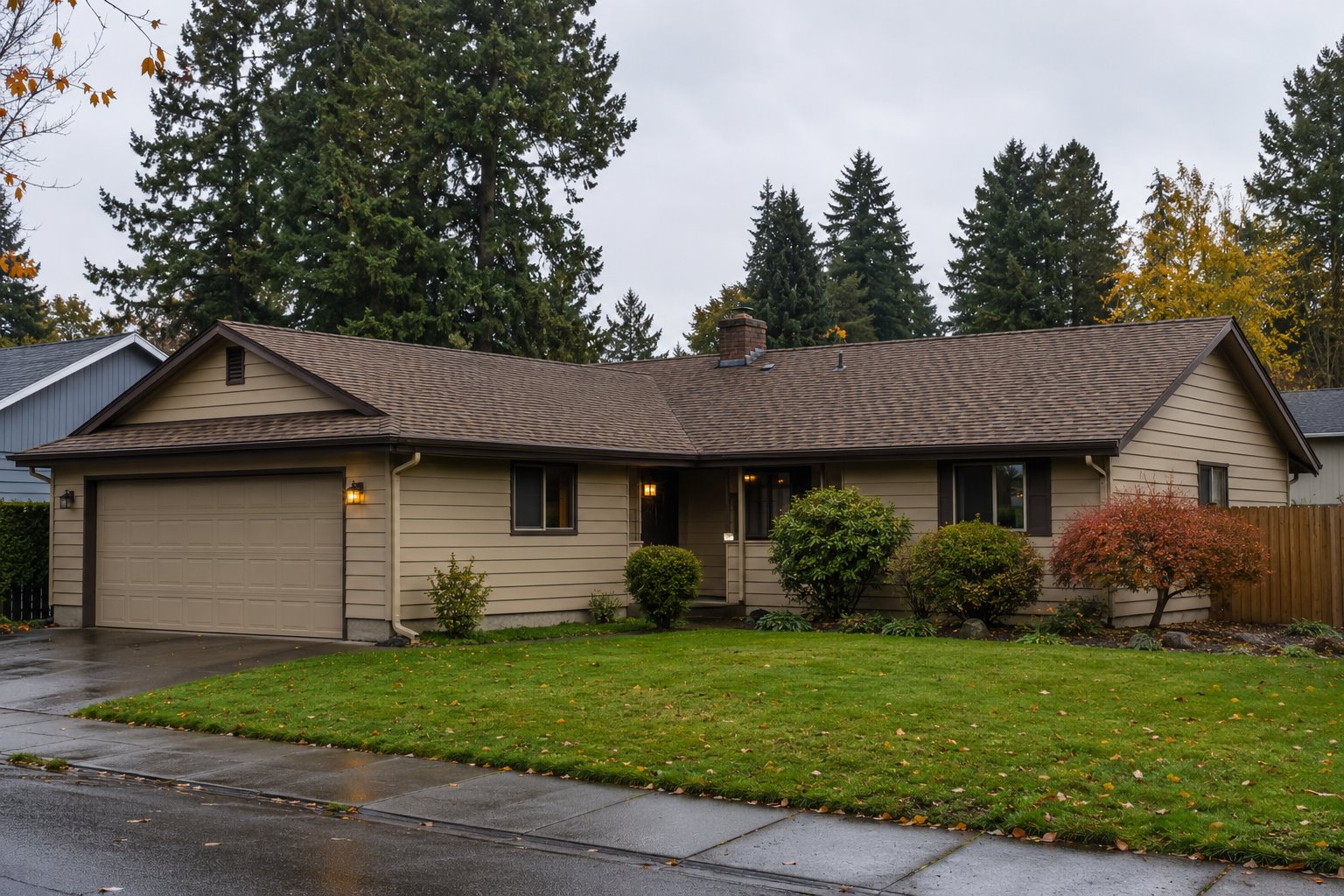 Finished roof on a Portland-area residential property